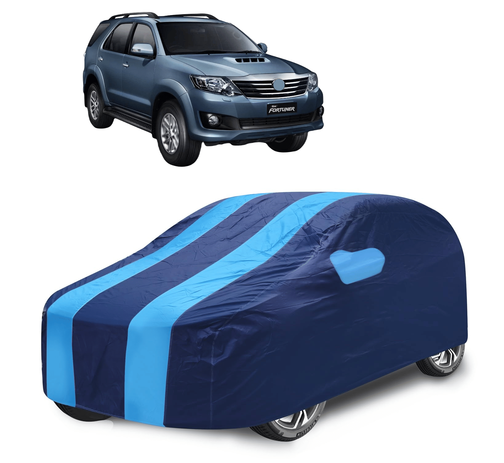 Auto Hub Car Body Cover for Toyota All Car Models With Mirror Pocket ( Pack of 1 ) , Blue     			Auto Hub Car Body Cover for Toyota All Car Models With Mirror Pocket ( Pack of 1 ) , Blue