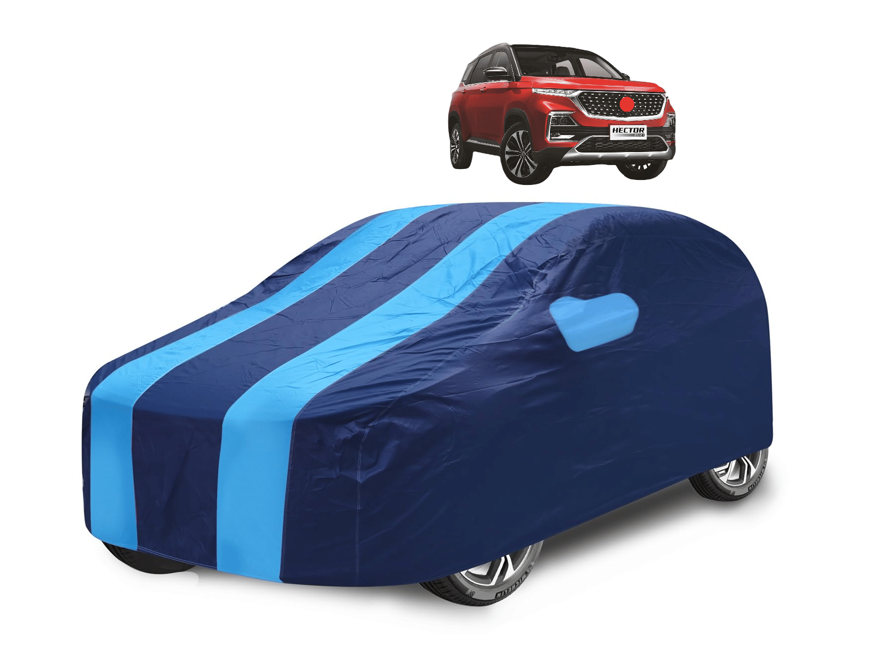     			Auto Hub Car Body Cover for Premier All Car Models With Mirror Pocket ( Pack of 1 ) , Blue