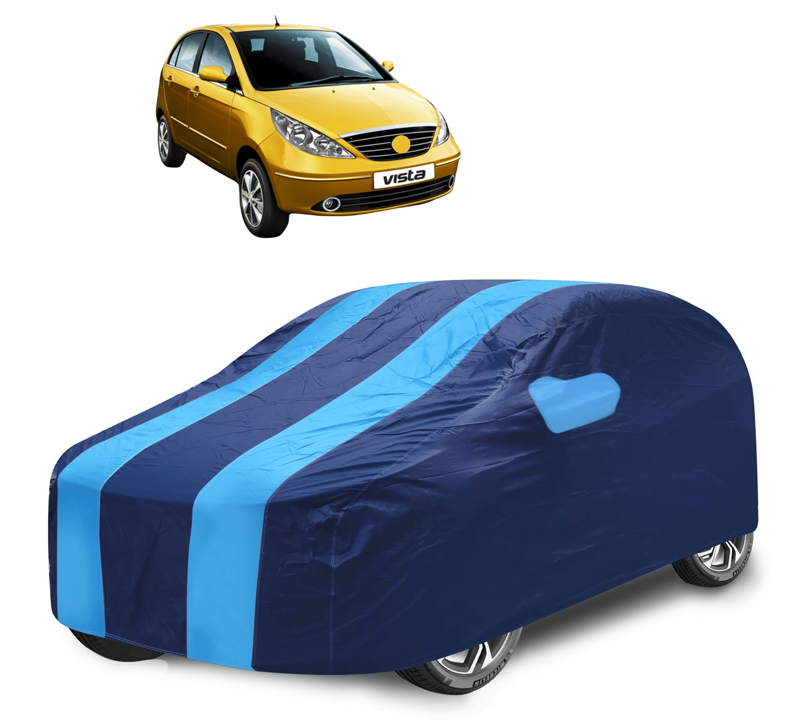 Auto Hub Car Body Cover for Tata All Car Models With Mirror Pocket ( Pack of 1 ) , Blue Auto Hub Car Body Cover for Tata All Car Models With Mirror Pocket ( Pack of 1 ) , Blue