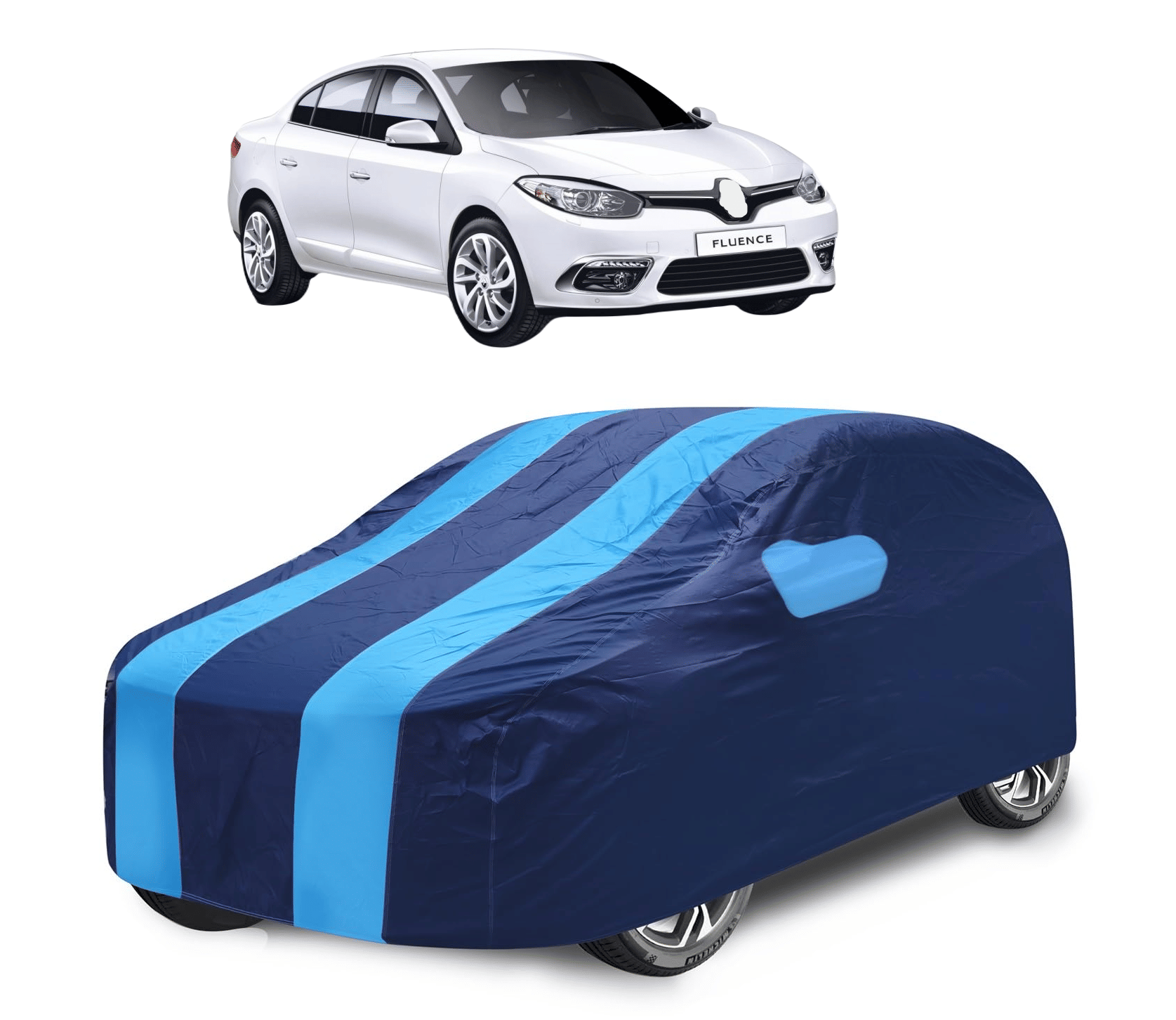 Auto Hub Car Body Cover for Renault All Car Models With Mirror Pocket ( Pack of 1 ) , Blue Auto Hub Car Body Cover for Renault All Car Models With Mirror Pocket ( Pack of 1 ) , Blue