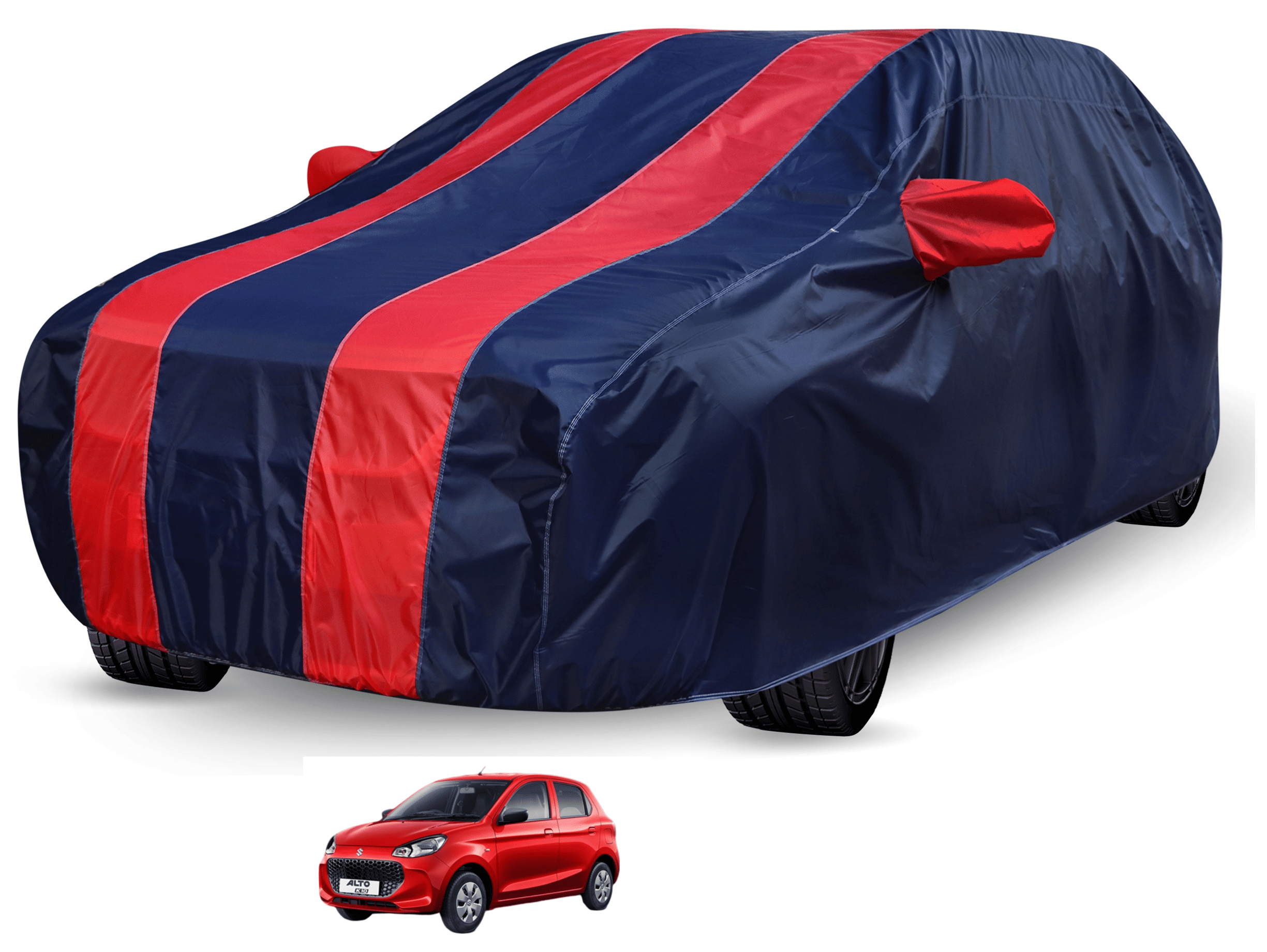Auto Hub Car Body Cover for Maruti Suzuki All Car Models With Mirror Pocket ( Pack of 1 ) , Red     			Auto Hub Car Body Cover for Maruti Suzuki All Car Models With Mirror Pocket ( Pack of 1 ) , Red
