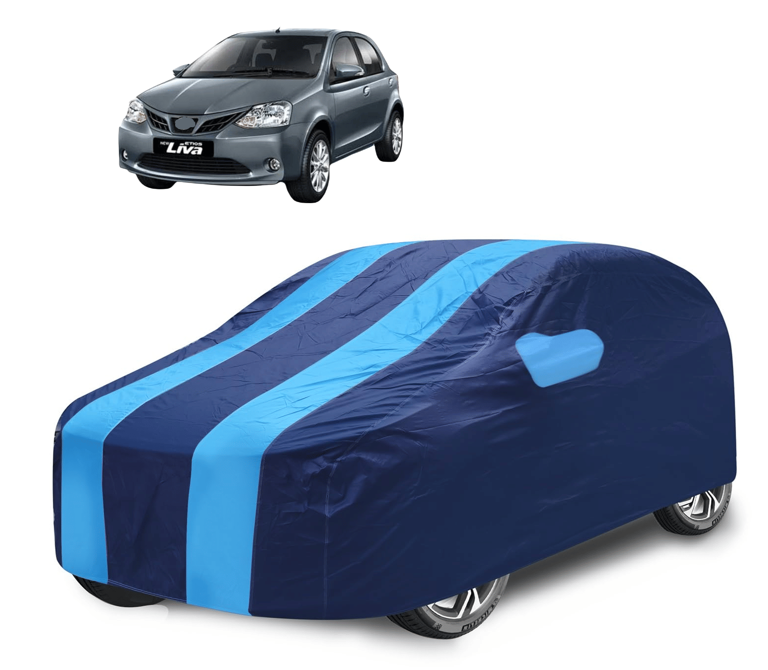Auto Hub Car Body Cover for Toyota All Car Models With Mirror Pocket ( Pack of 1 ) , Blue Auto Hub Car Body Cover for Toyota All Car Models With Mirror Pocket ( Pack of 1 ) , Blue