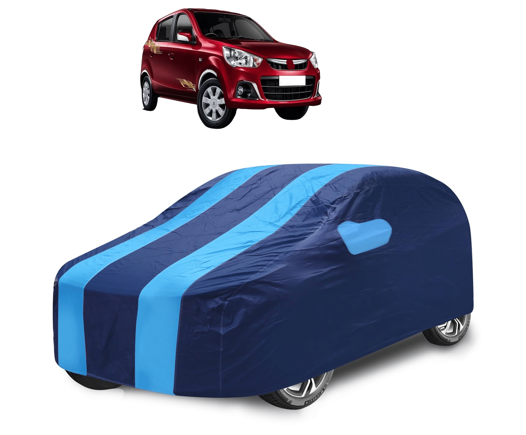 Auto Hub Car Body Cover for Maruti Suzuki All Car Models With Mirror Pocket ( Pack of 1 ) , Blue     			Auto Hub Car Body Cover for Maruti Suzuki All Car Models With Mirror Pocket ( Pack of 1 ) , Blue