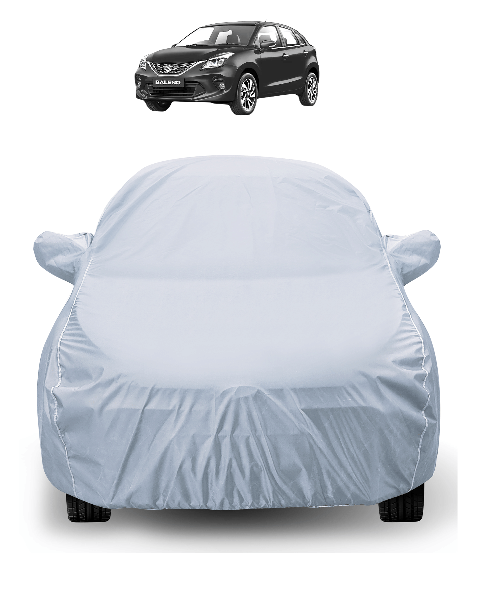 Auto Hub Car Body Cover for Maruti Suzuki All Car Models With Mirror Pocket ( Pack of 1 ) , Silver Auto Hub Car Body Cover for Maruti Suzuki All Car Models With Mirror Pocket ( Pack of 1 ) , Silver