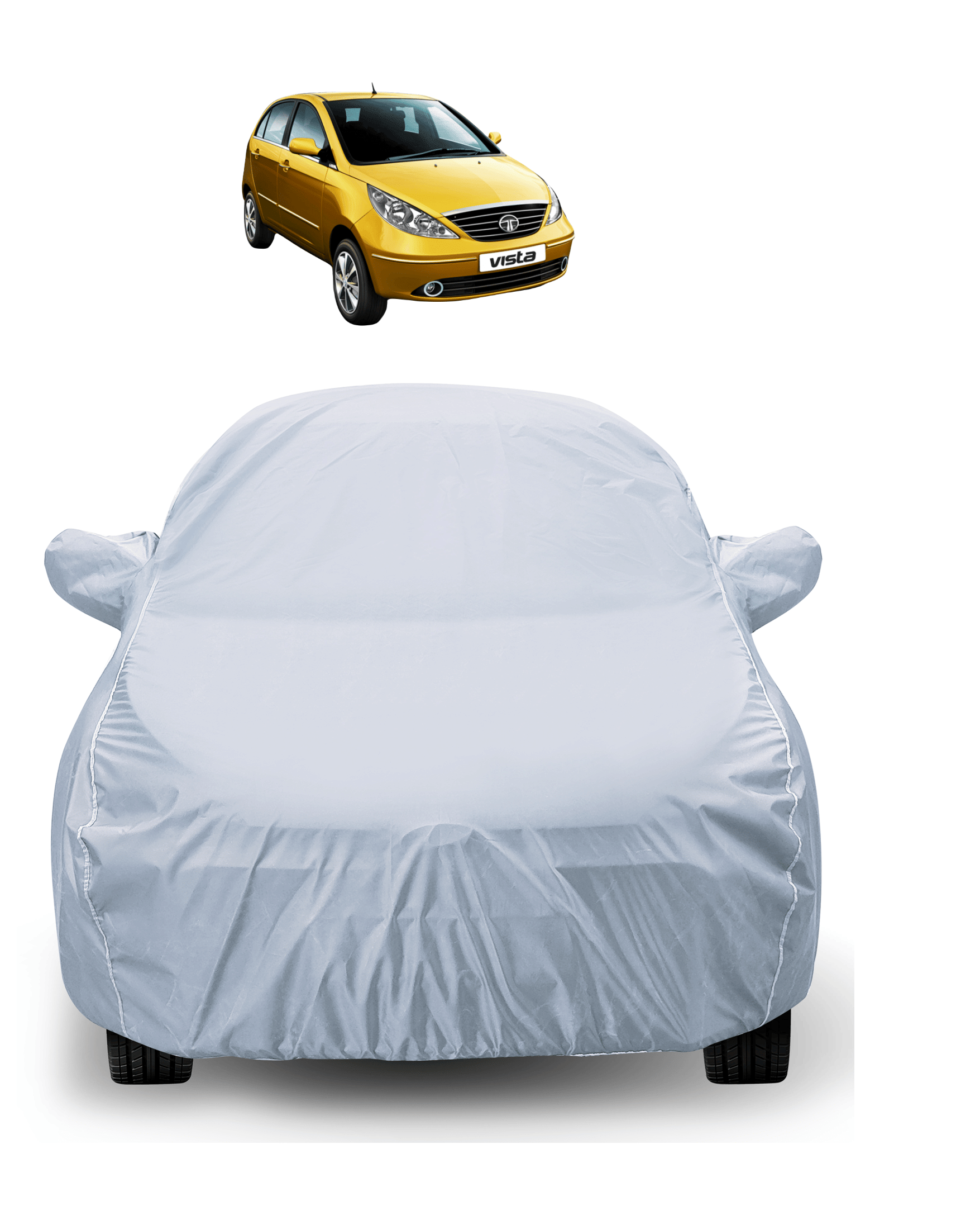 Auto Hub Car Body Cover for Tata All Car Models With Mirror Pocket ( Pack of 1 ) , Silver     			Auto Hub Car Body Cover for Tata All Car Models With Mirror Pocket ( Pack of 1 ) , Silver