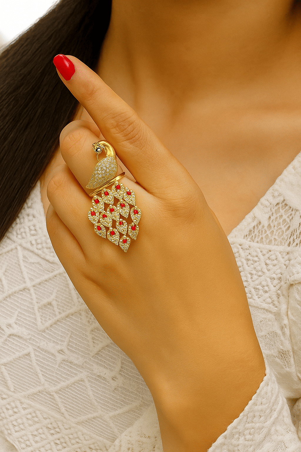 Darshini Designs Golden Rings ( Pack of 1 ) Darshini Designs Golden Rings ( Pack of 1 )