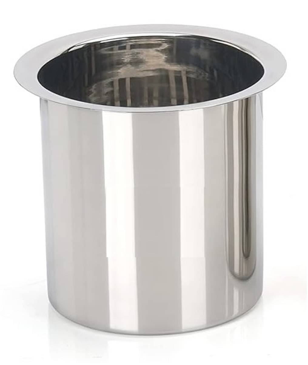 Dynore 900 ml Tapeli Large Steel Silver Milk Container ( Set of 1 ) Dynore 900 ml Tapeli Large Steel Silver Milk Container ( Set of 1 )