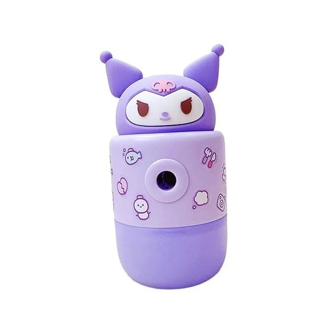     			Eclet 1 Student Pencil Sharpener Artist Sharpener for 6-8mm Pencils Mechanical Pencil with Crank Handle,Kuromi Fashion Student,Removable Dust Bin(set of 1)