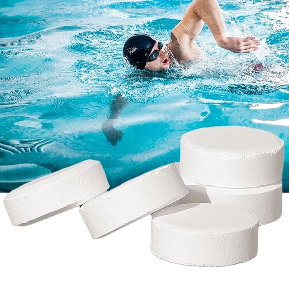 Flaner Swimming Pool Water Purifier Dose Chlorine TCCA90 200 gram Tablet -5 pcs(1000 G) Flaner Swimming Pool Water Purifier Dose Chlorine TCCA90 200 gram Tablet -5 pcs(1000 G)
