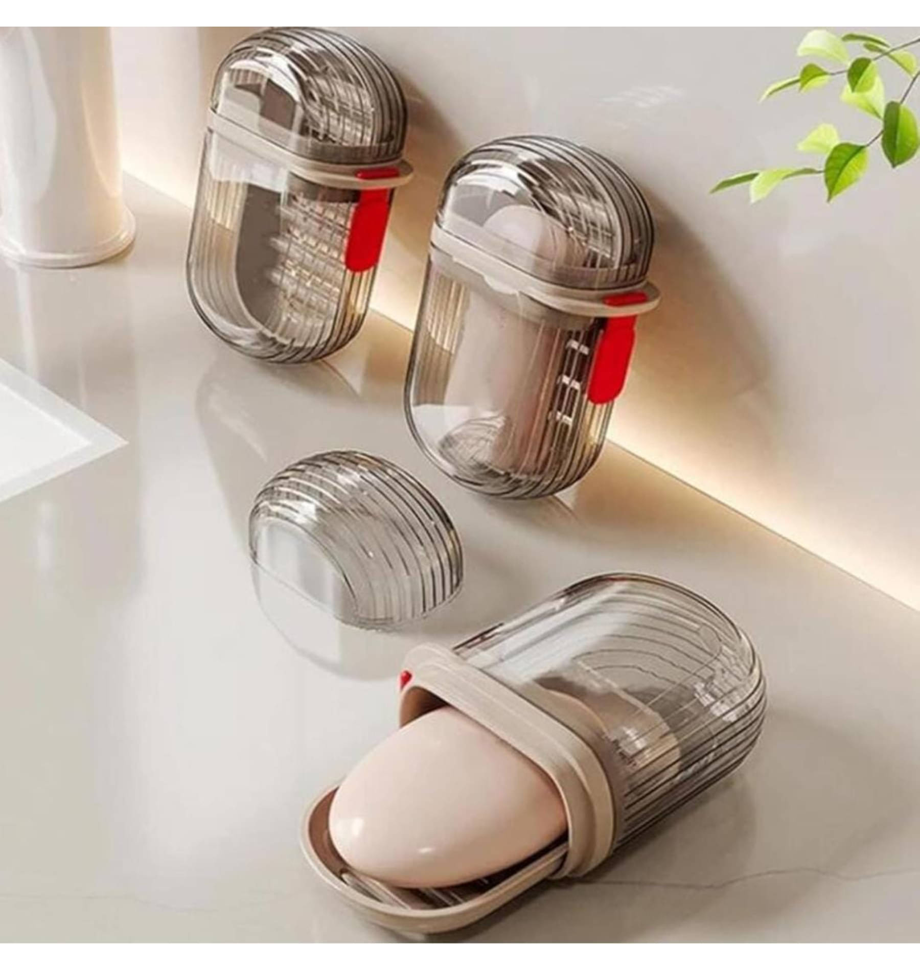 GMPex Clear Soap Case For Travel Portable Plastic Waterproof GMPex Clear Soap Case For Travel Portable Plastic Waterproof
