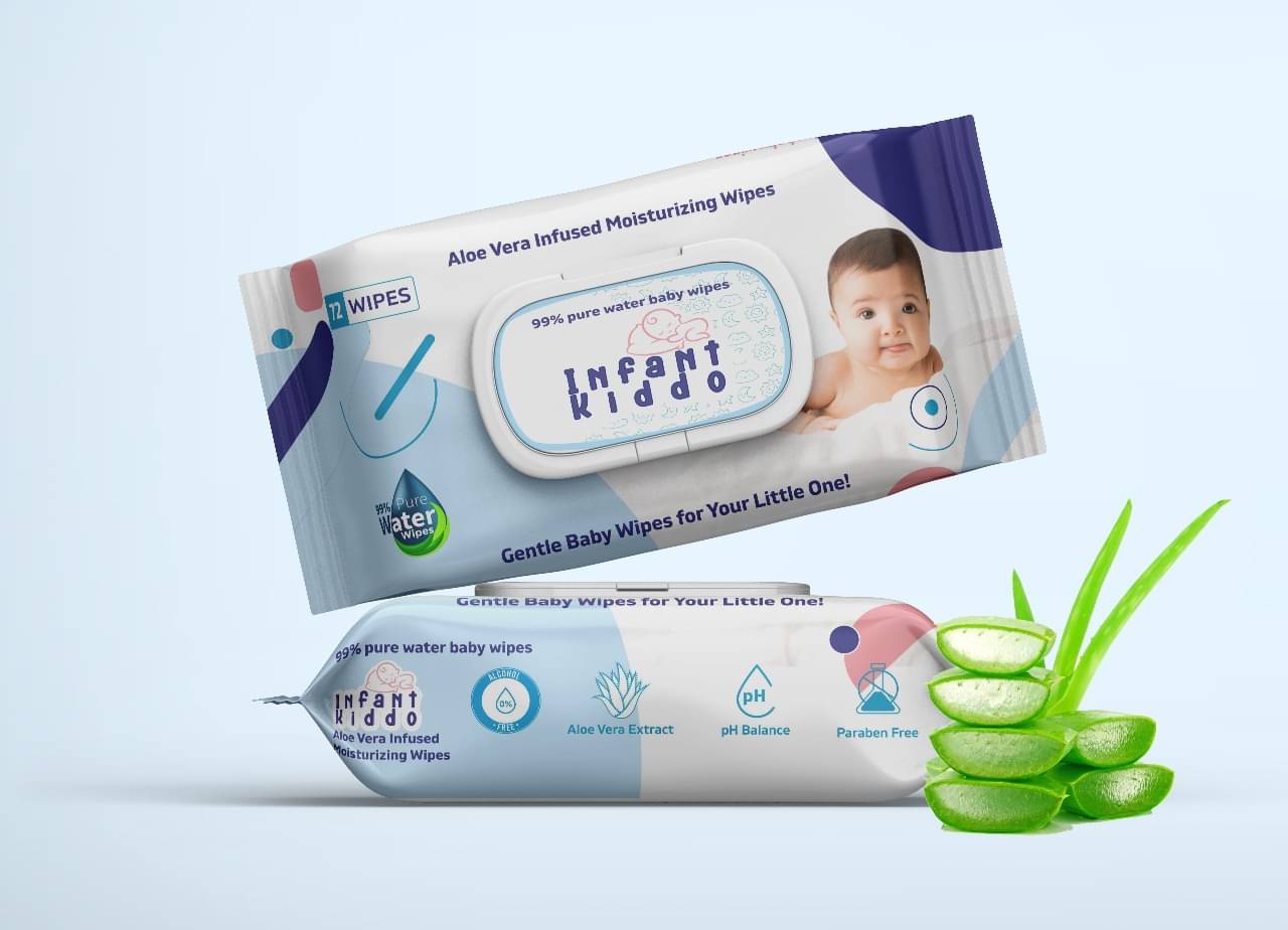 Infant kiddo Scented Wet wipes For Babies ( Pack of 2 ) Infant kiddo Scented Wet wipes For Babies ( Pack of 2 )