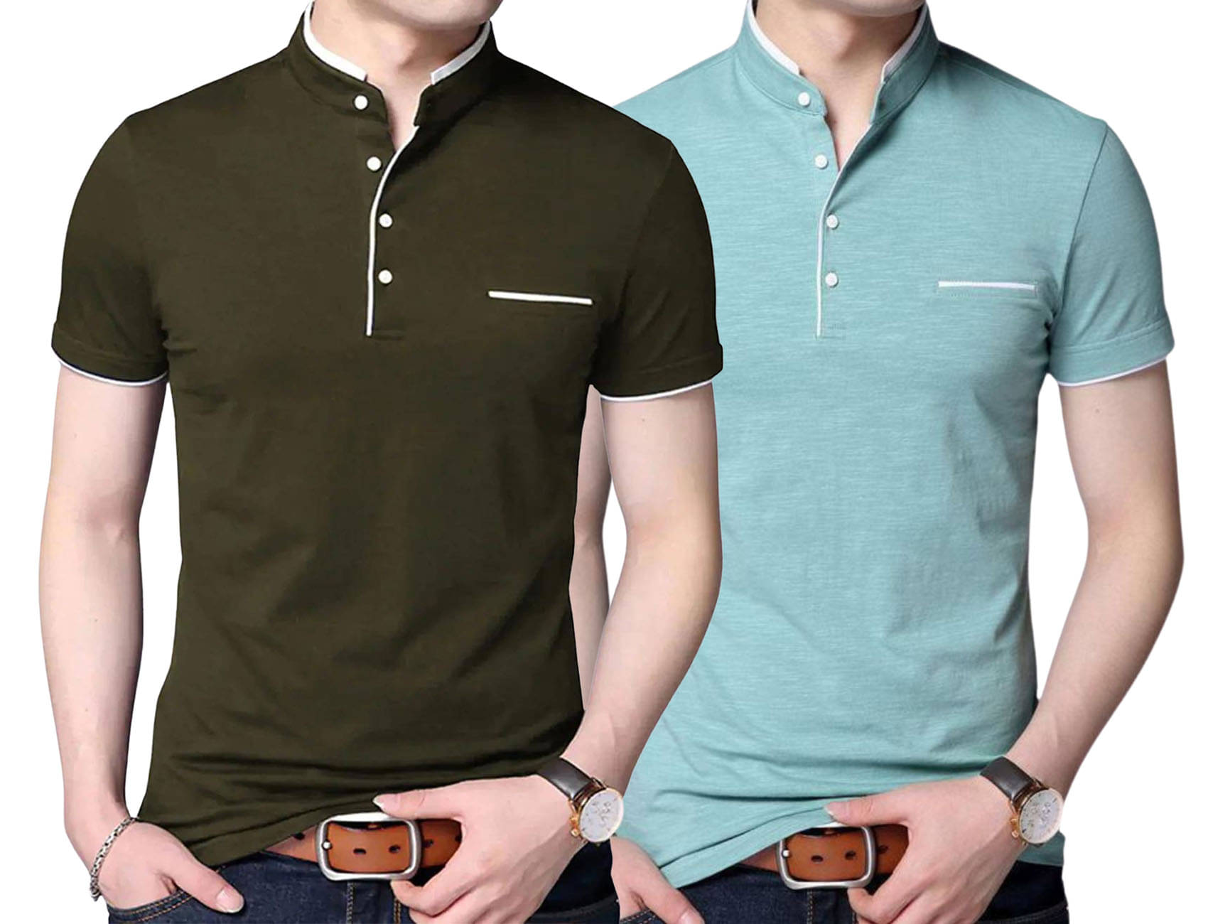 Let's shine Men Cotton Blend Regular Fit Solid T-Shirt ( Multicolor ) Let's shine Men Cotton Blend Regular Fit Solid T-Shirt ( Multicolor )