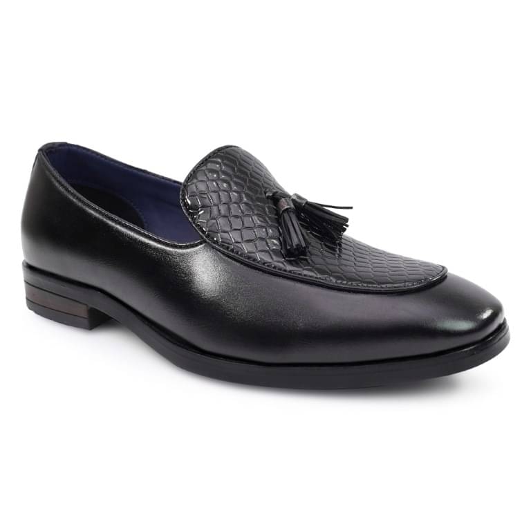     			MICHAELSHU Black Men's Slip-on Shoes