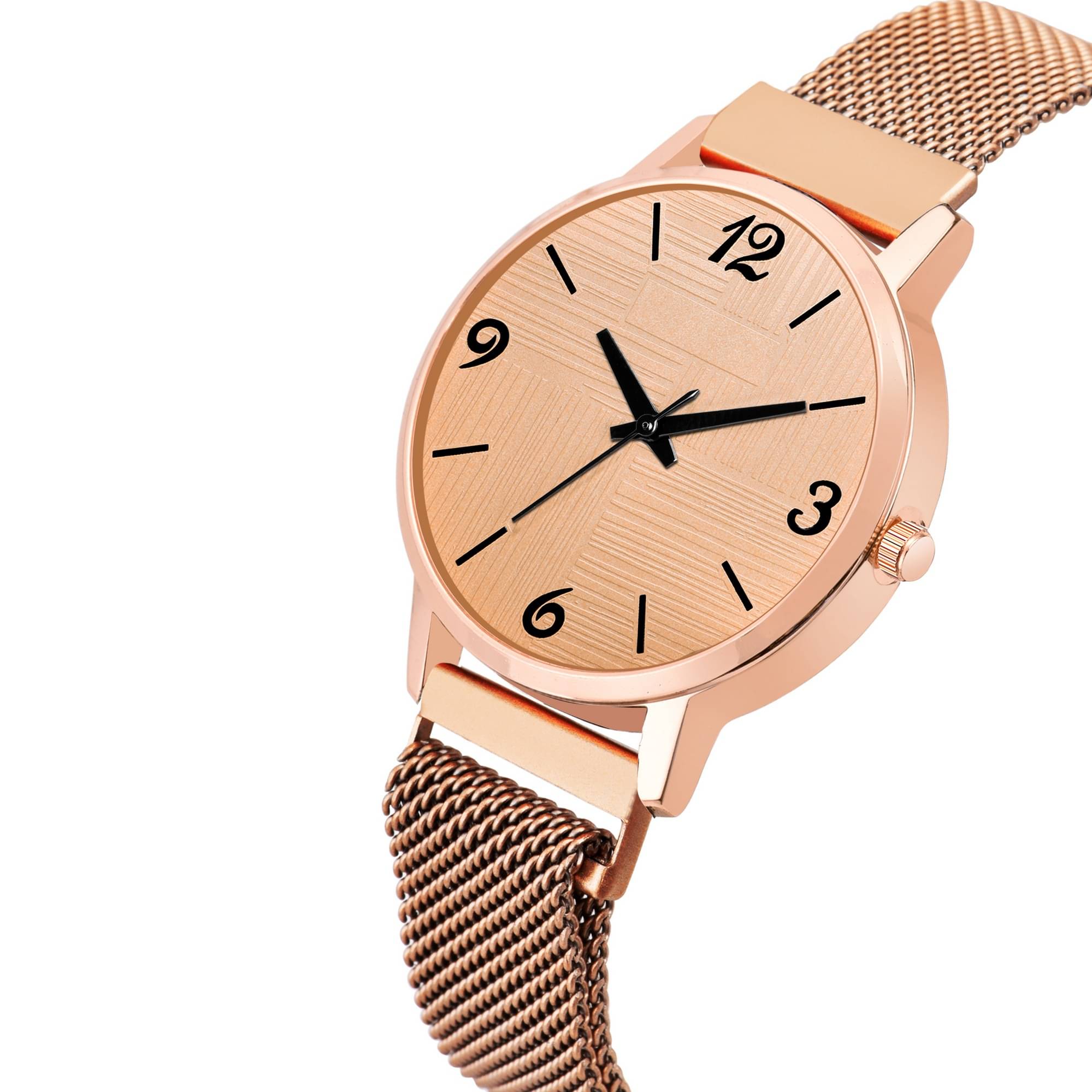     			Newman Beige Metal Analog Womens Watch
