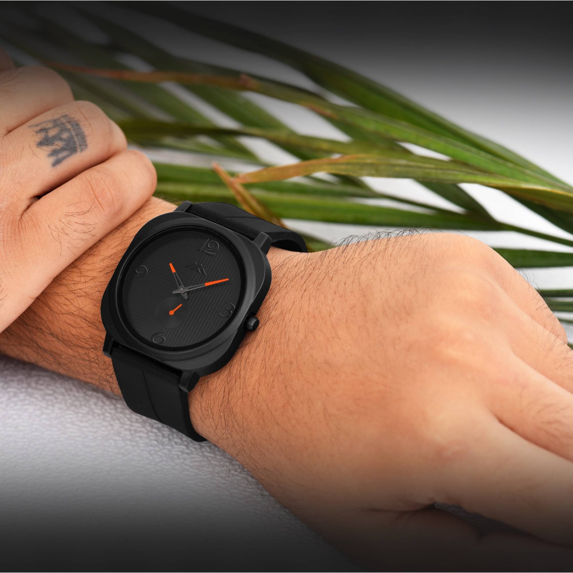     			Newman Black Silicon Analog Men's Watch