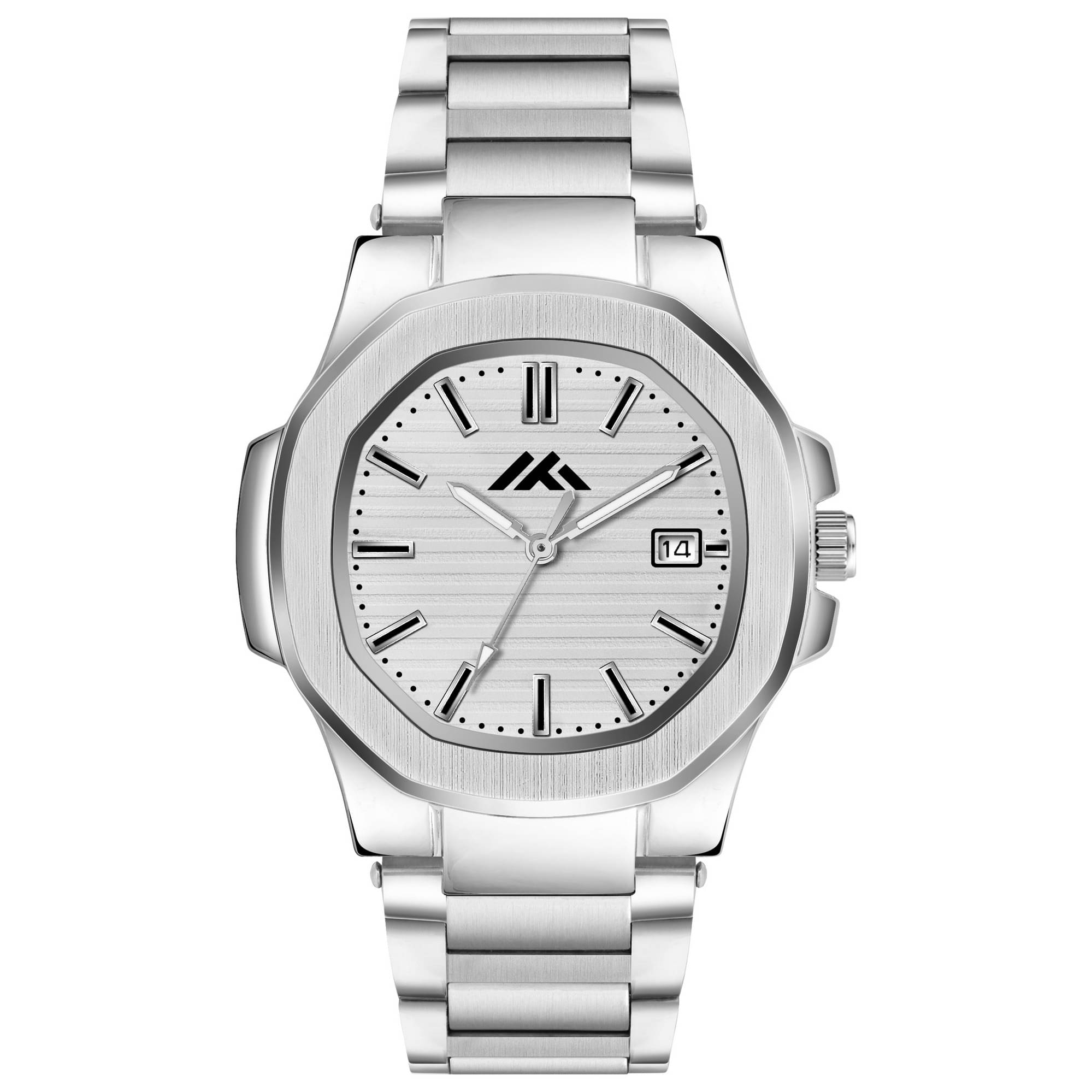     			Newman Silver Silicon Analog Men's Watch