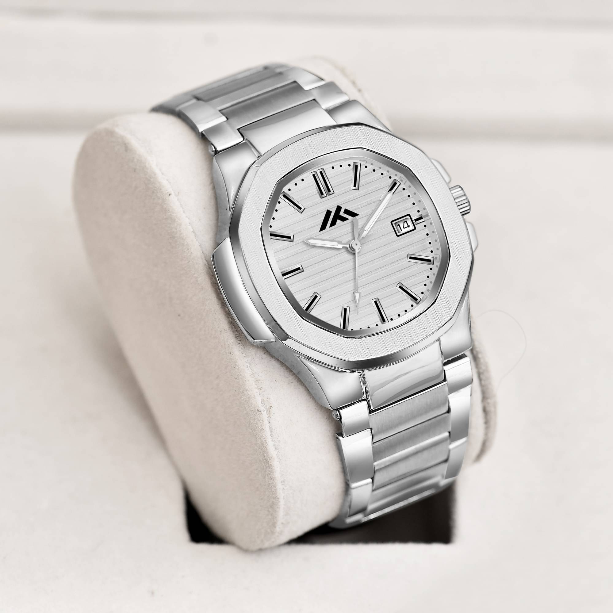     			Newman Silver Silicon Analog Men's Watch