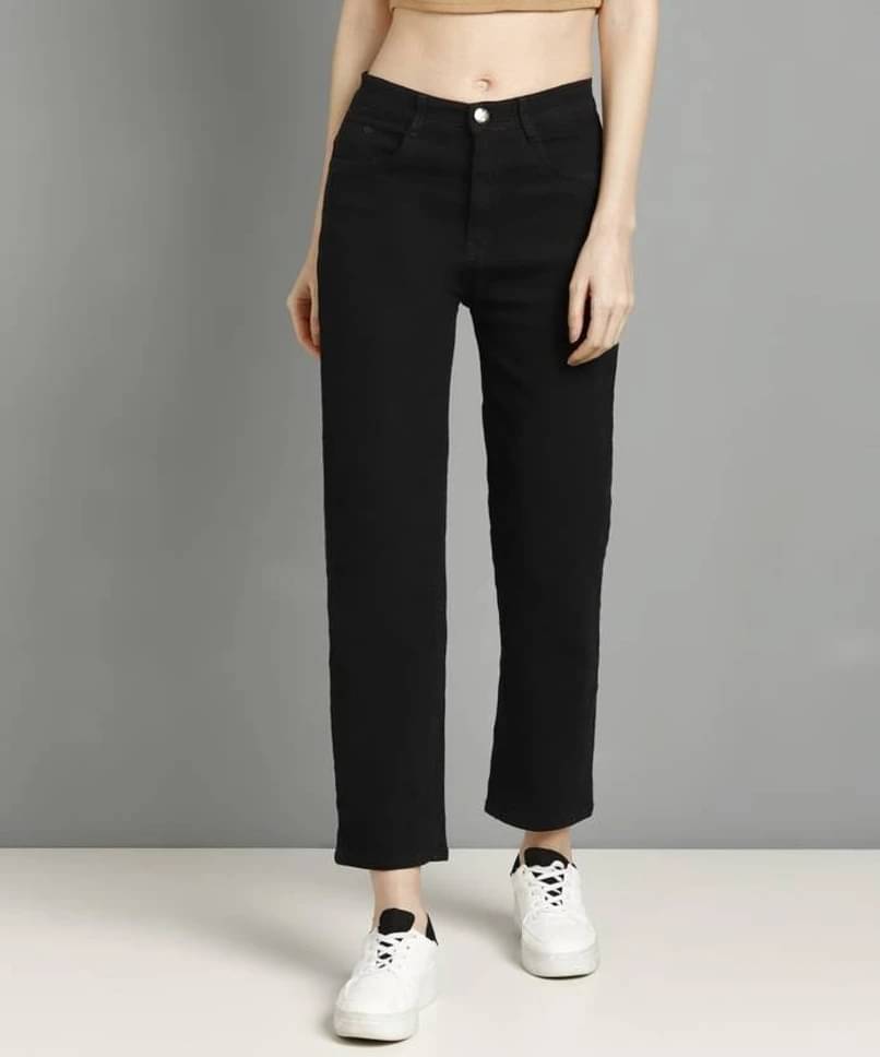     			P.X.5 Women's Regular Fit Mid-Rise Jeans ( Black )