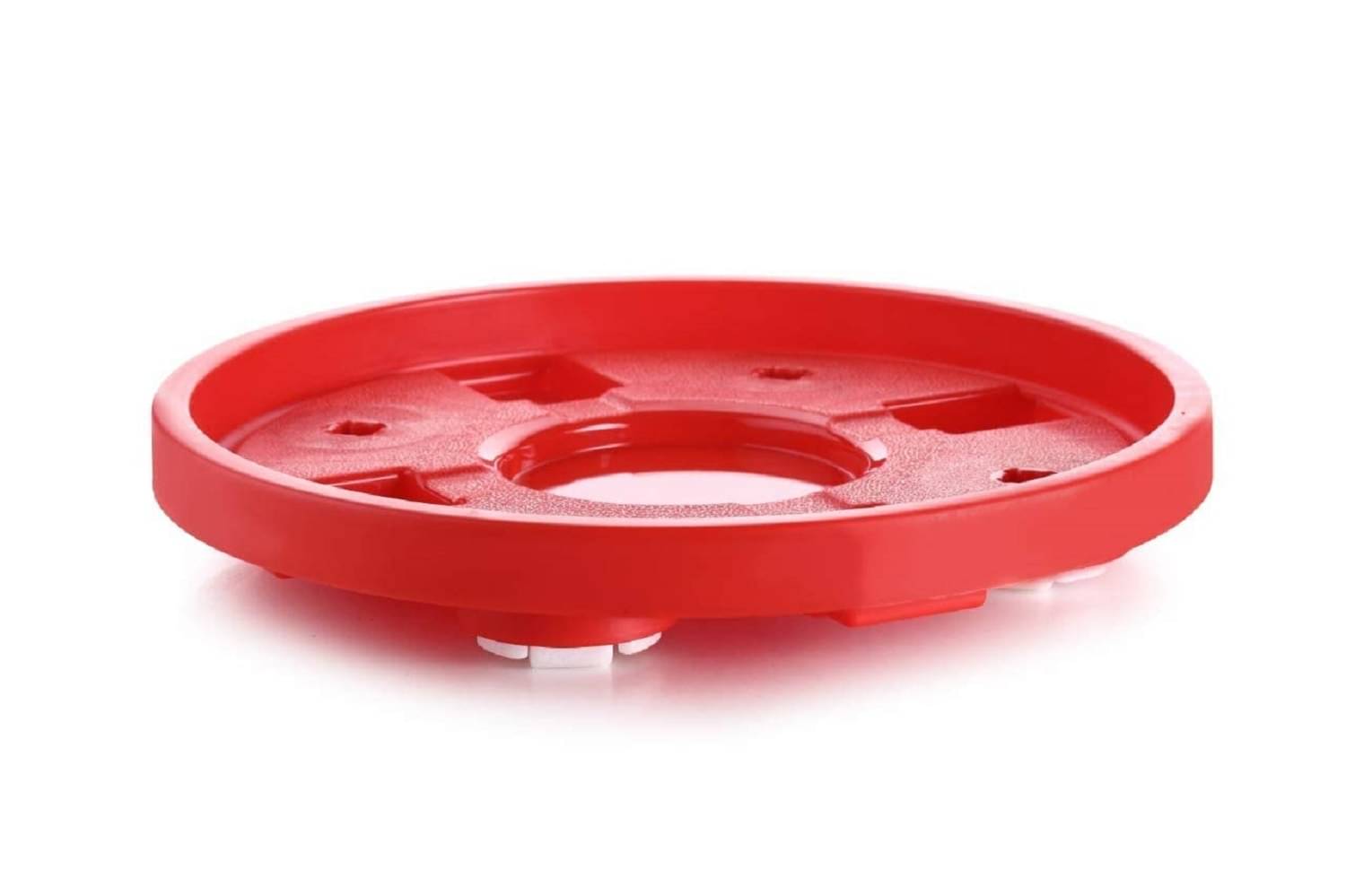     			Plastic Cylinder Trolley with Wheels/Gas Trolley/LPG Cylinder Stand,Water Jug Stand, Flower Pot Stand (Red) (1)