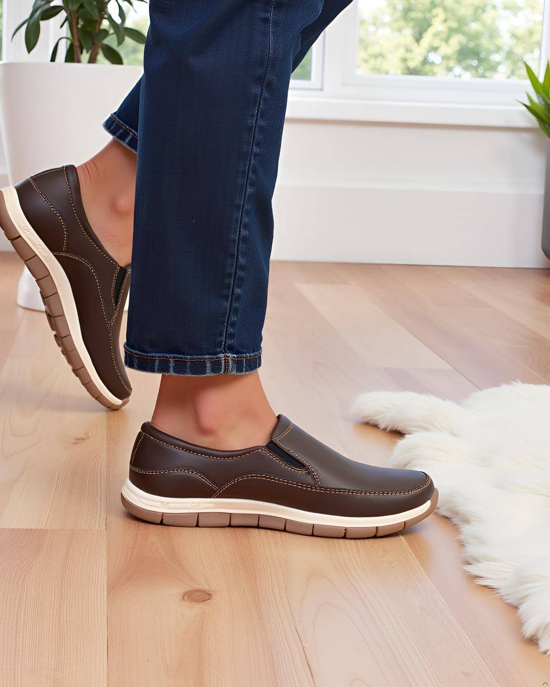 Prolific RD-CM336 Brown Men's Slip-on Shoes - Casual Shoes | Buy online on ZillyBuy