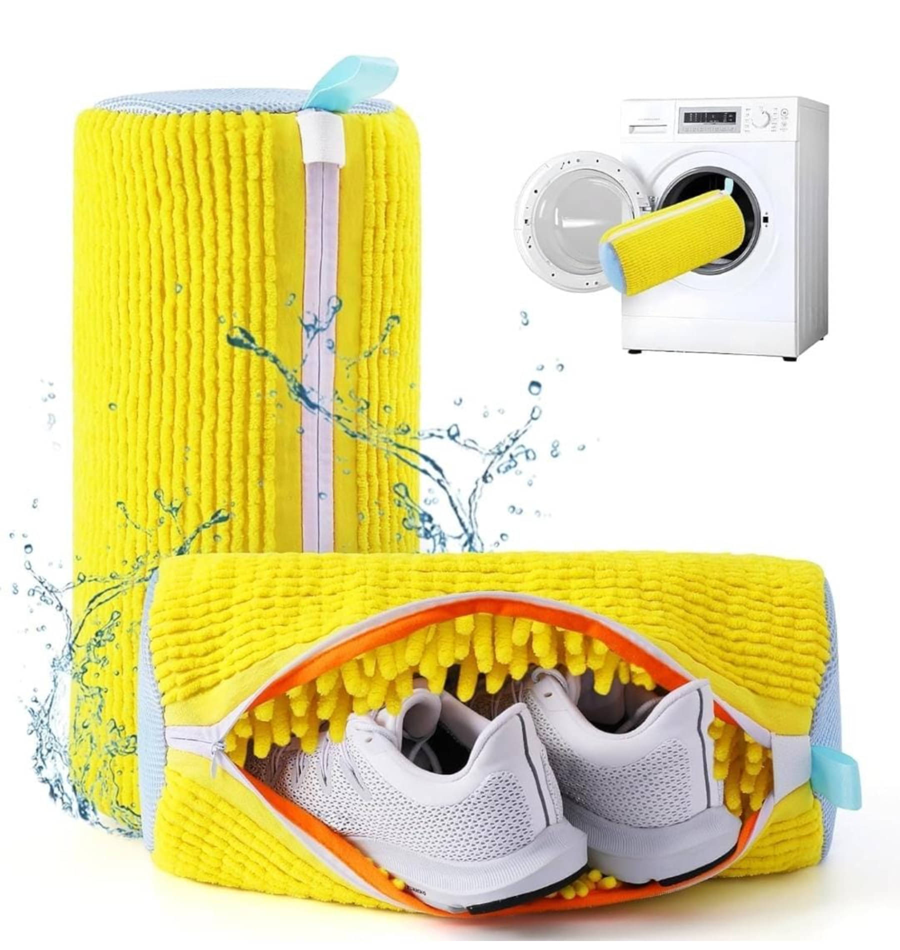     			QitmirMKT Reusable Shoe Washing Machine Bag Zipper Opening for All Sizes Multicolor Laundry Bags ( Pack of 1 )