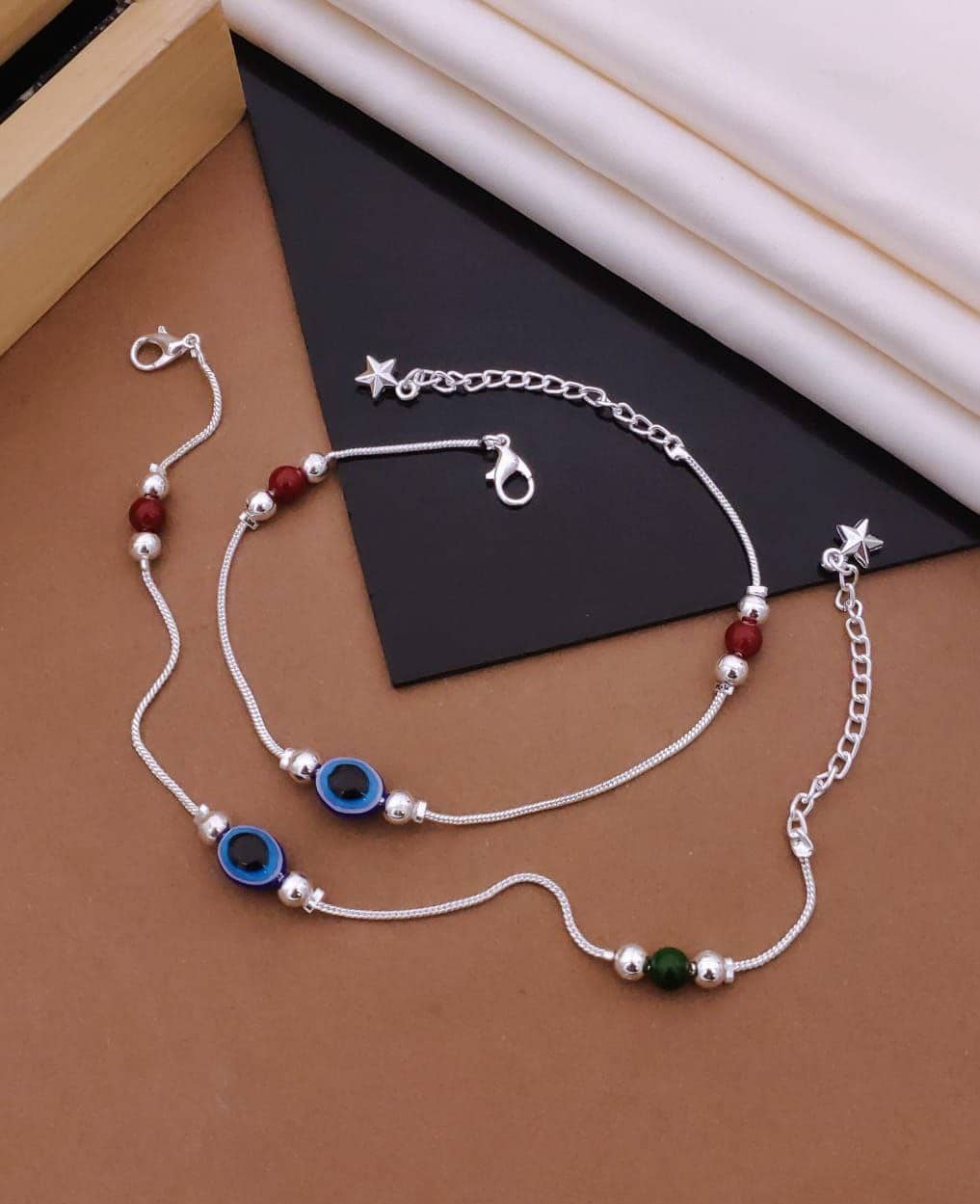 Shivay Fashion  hub Silver Anklets ( Pack of 1 ) - Anklets | Buy online on ZillyBuy