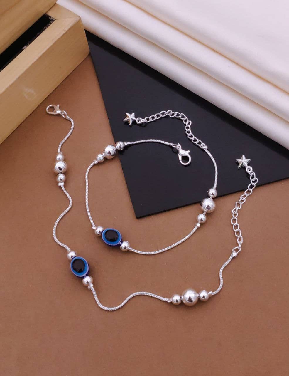 Shivay Fashion  hub Silver Anklets ( Pack of 1 ) - Anklets | Buy online on ZillyBuy