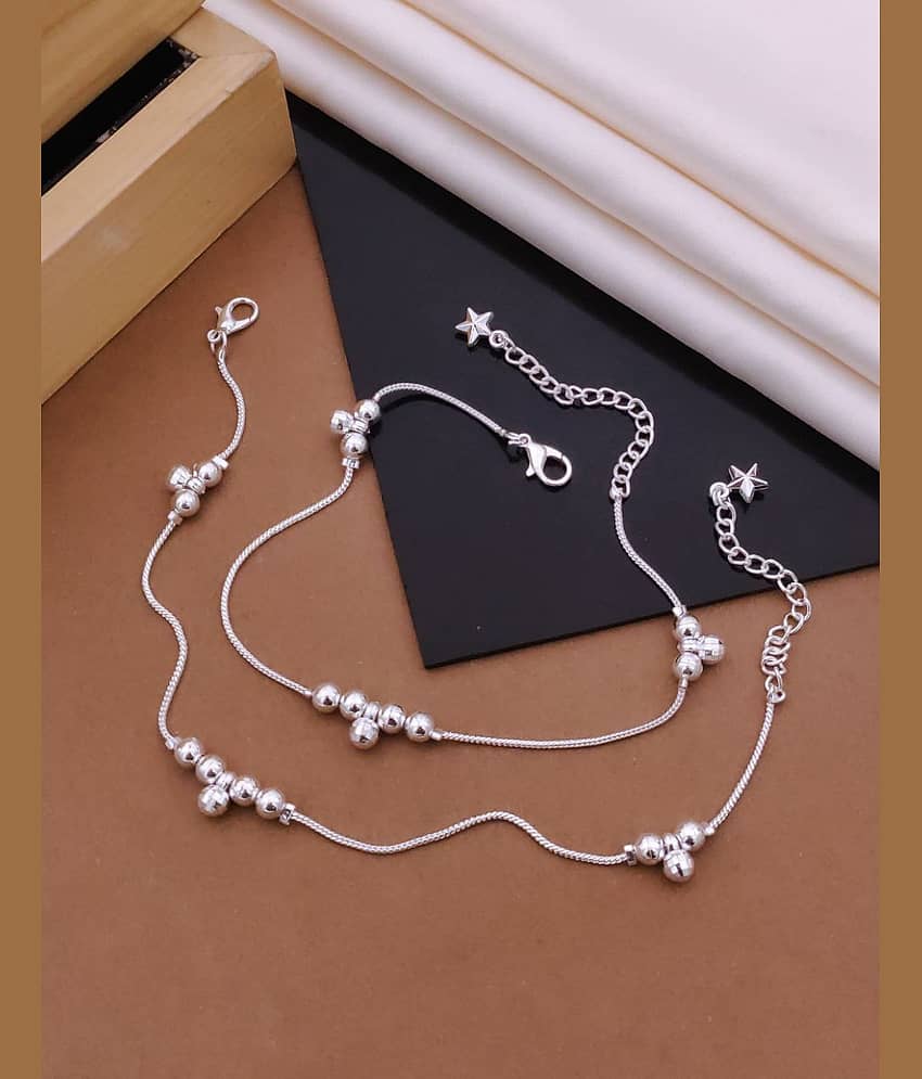 Shivay Fashion hub Silver Anklets ( Pack of 1 ) - Anklets | Buy online on ZillyBuy