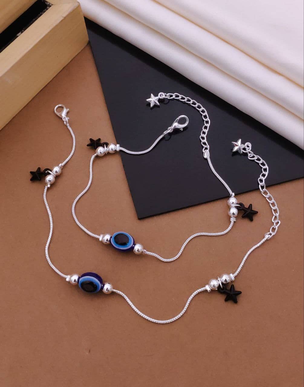 Shivay Fashion  hub Silver Anklets ( Pack of 1 ) - Anklets | Buy online on ZillyBuy