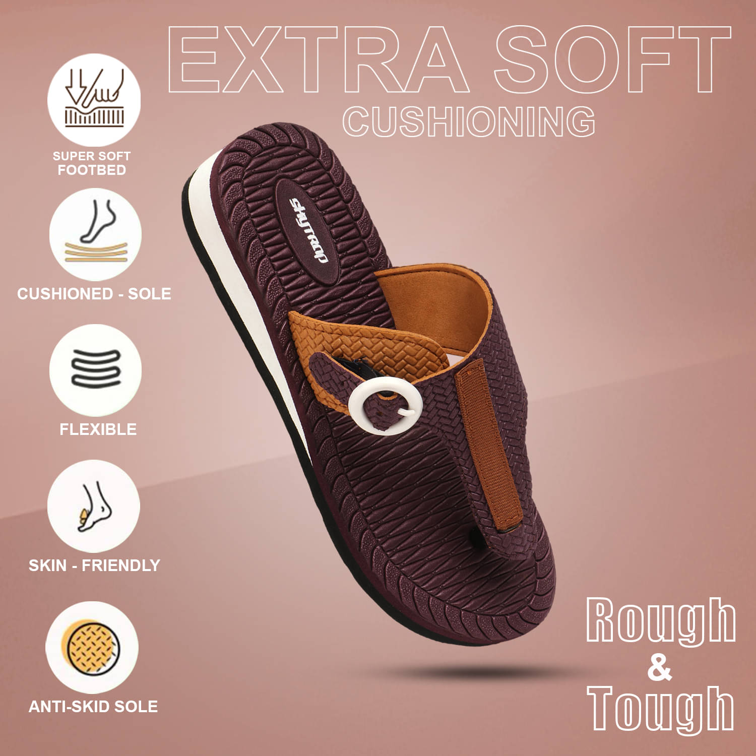     			Skytrap Maroon Women's Daily Slipper