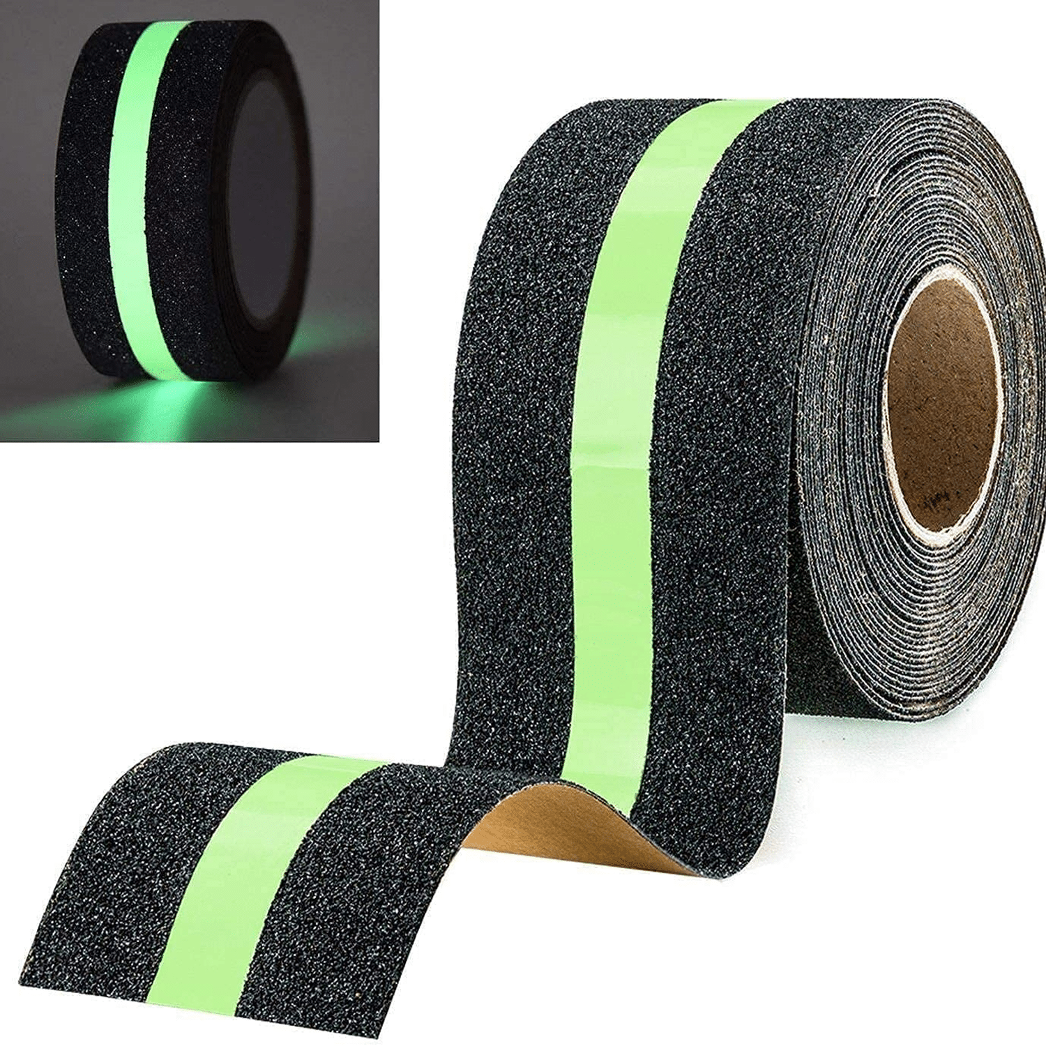 Slip Glow Tape Luminous Non-Slip Grip Tape for Stairs & Slippery Surfaces, Self-Adhesive Radium Glow in The Dark Tape, Fall Resistant Skid Strips Slip Glow Tape Luminous Non-Slip Grip Tape for Stairs & Slippery Surfaces, Self-Adhesive Radium Glow in The Dark Tape, Fall Resistant Skid Strips