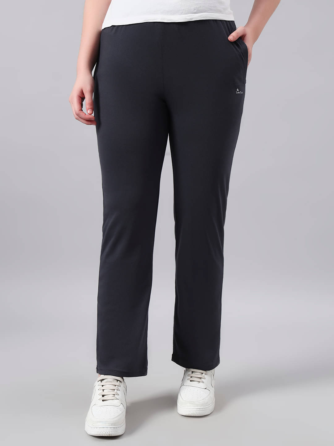     			Sweet Touch Women Cotton Blend Formal Trousers ( Grey )