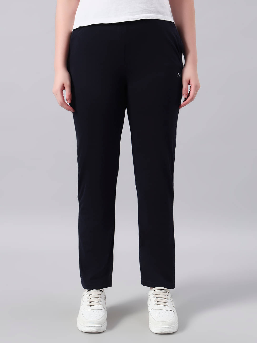     			Sweet Touch Women Cotton Blend Formal Trousers ( Navy Blue )