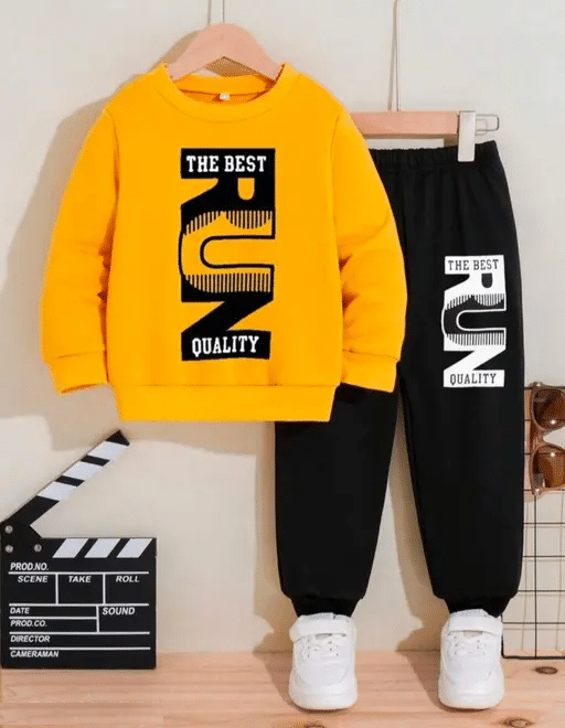 WESEVEN Pack of 1 Unisex Cotton Blend Sweatshirt & Trackpant Set ( Mustard ) WESEVEN Pack of 1 Unisex Cotton Blend Sweatshirt & Trackpant Set ( Mustard )