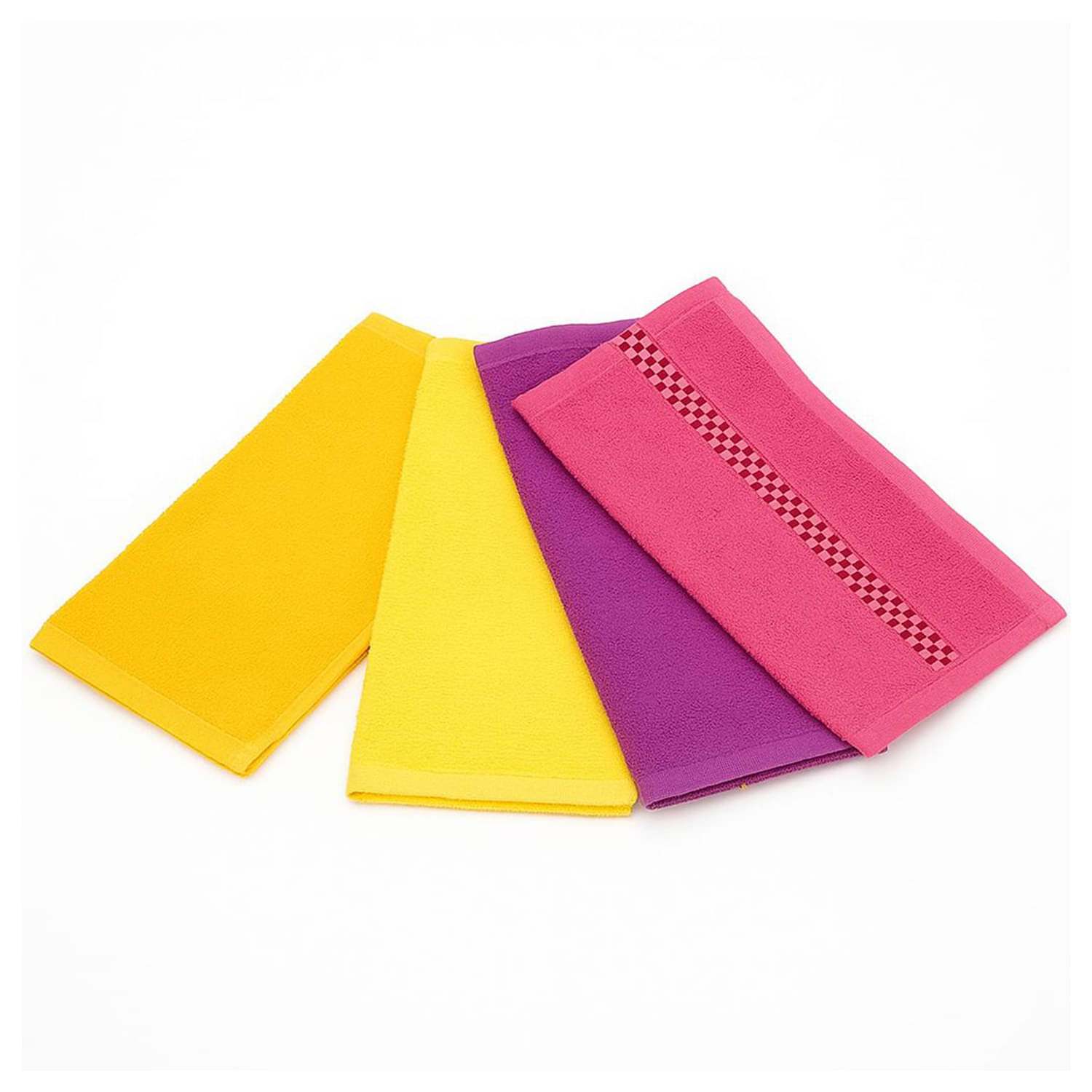 Wholesale india Cotton Solid Face Towel 301-350 GSM ( Pack of 4 ) - Multicolor Wholesale india Cotton Solid Face Towel 301-350 GSM ( Pack of 4 ) - Multicolor
