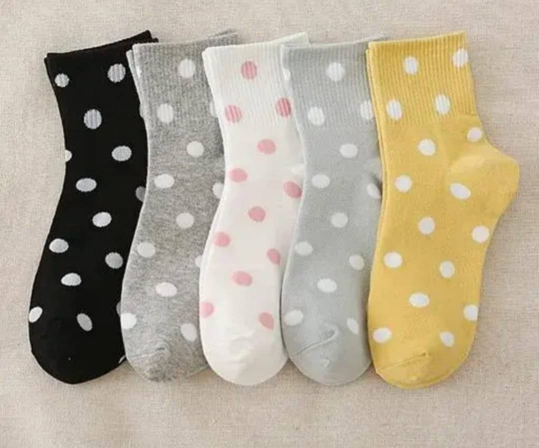finzer Pack of 5 Women's Cotton Ankle Length Socks ( Multicolor )     			finzer Pack of 5 Women's Cotton Ankle Length Socks ( Multicolor )