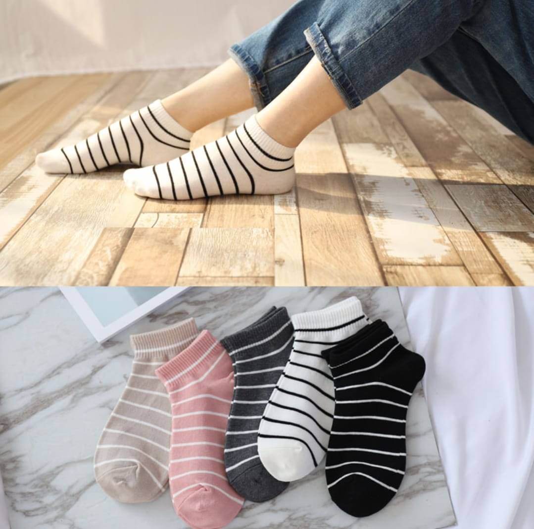 finzer Pack of 5 Women's Cotton Ankle Length Socks ( Multicolor )     			finzer Pack of 5 Women's Cotton Ankle Length Socks ( Multicolor )
