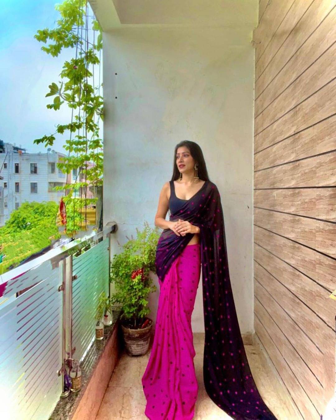 ANAND SAREES Georgette Printed Ilkal Saree With Unstitched Blouse Piece ( PINK ) ANAND SAREES Georgette Printed Ilkal Saree With Unstitched Blouse Piece ( PINK )