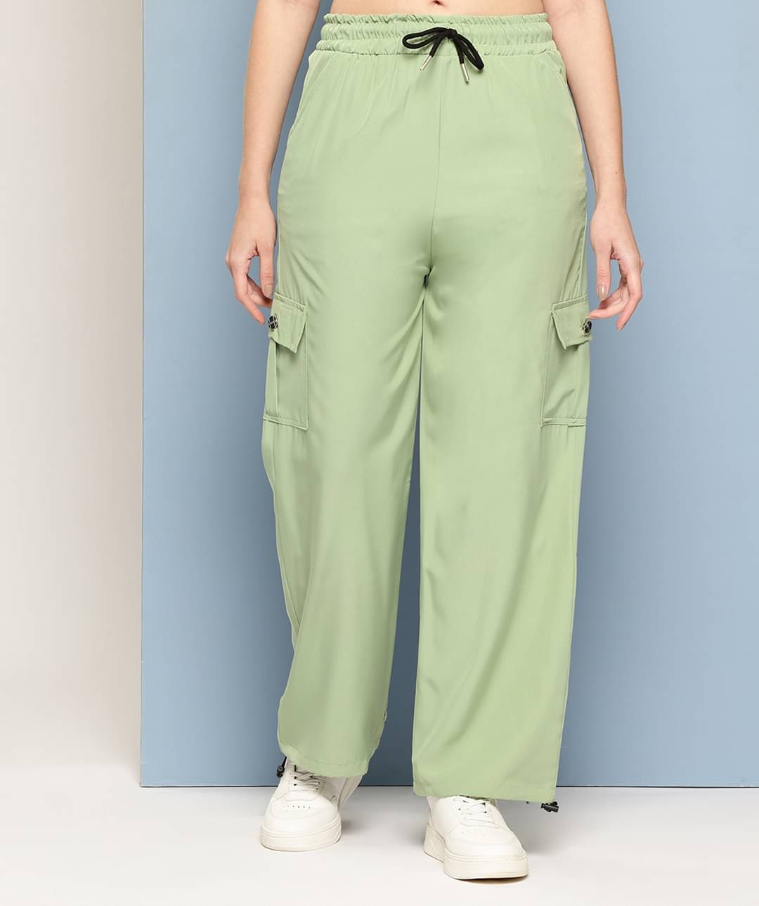     			Aarika Pack of 1 Girls Polyester Cargos ( Light Green )