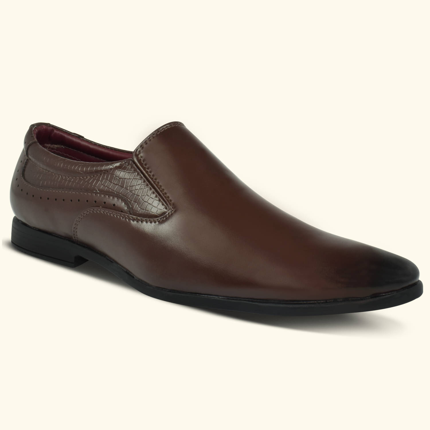     			Ajanta Brown Men's Slip On Formal Shoes