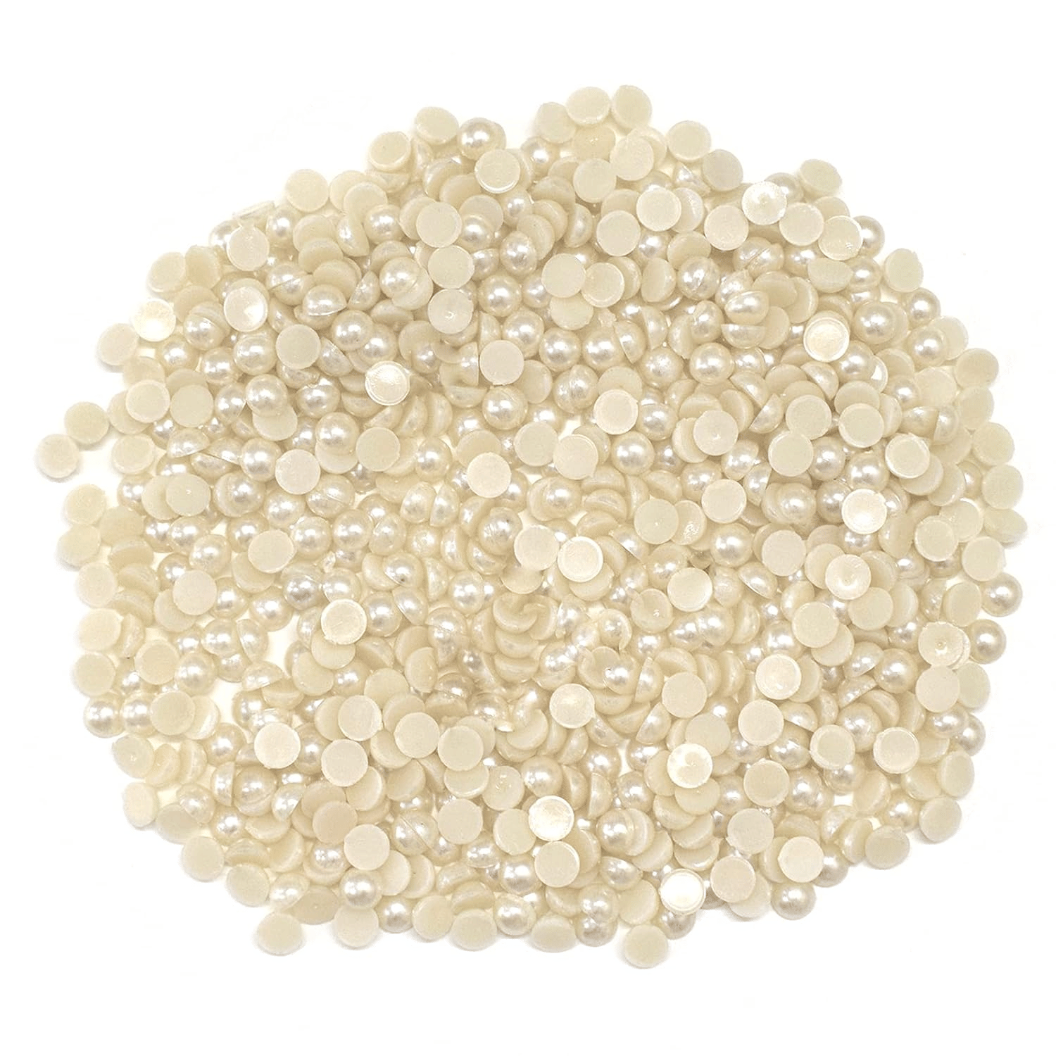     			Asian Hobby Crafts Half Round Pearls for Jewelry Making & Crafts – Round Flat Back Acrylic Pearls for Scrapbooking, Decoration, and Art Projects|Size : 12 mm,200 Gram (Cream)