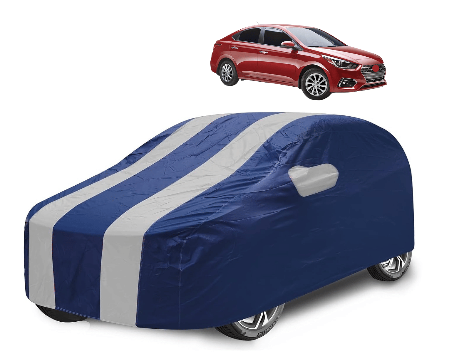 Auto Hub Car Body Cover for Hyundai All Car Models With Mirror Pocket ( Pack of 1 ) , Silver Auto Hub Car Body Cover for Hyundai All Car Models With Mirror Pocket ( Pack of 1 ) , Silver