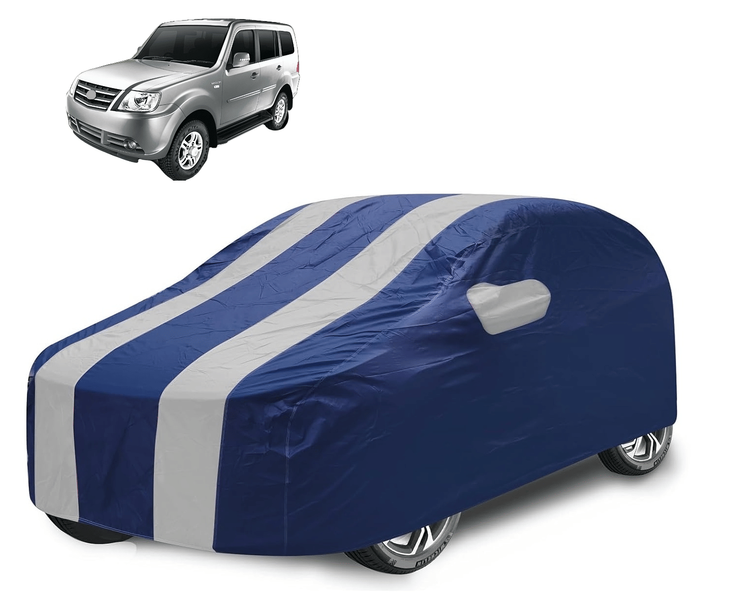 Auto Hub Car Body Cover for Tata All Car Models With Mirror Pocket ( Pack of 1 ) , Silver     			Auto Hub Car Body Cover for Tata All Car Models With Mirror Pocket ( Pack of 1 ) , Silver