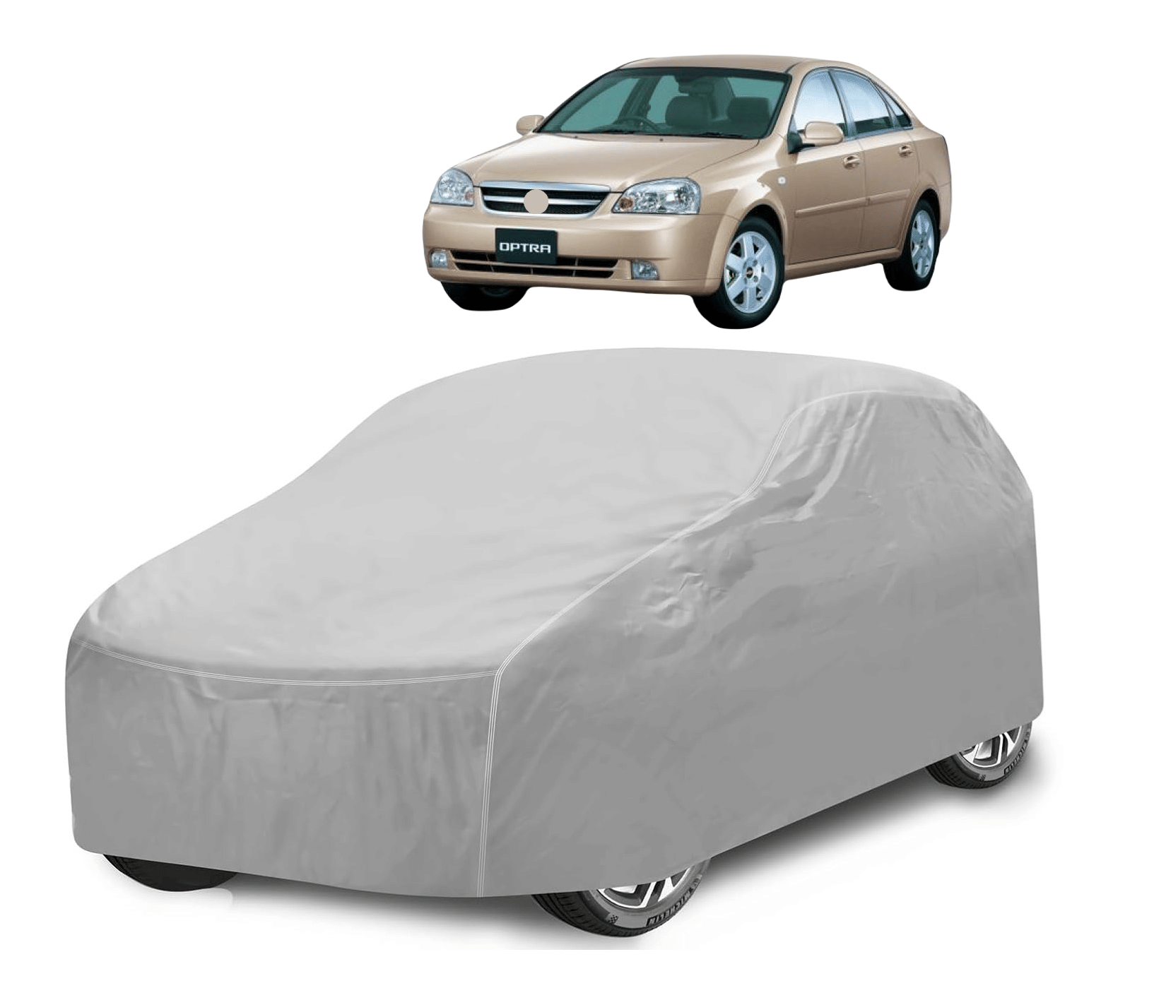 Auto Hub Car Body Cover for Chevrolet All Car Models With Mirror Pocket ( Pack of 1 ) , Silver Auto Hub Car Body Cover for Chevrolet All Car Models With Mirror Pocket ( Pack of 1 ) , Silver