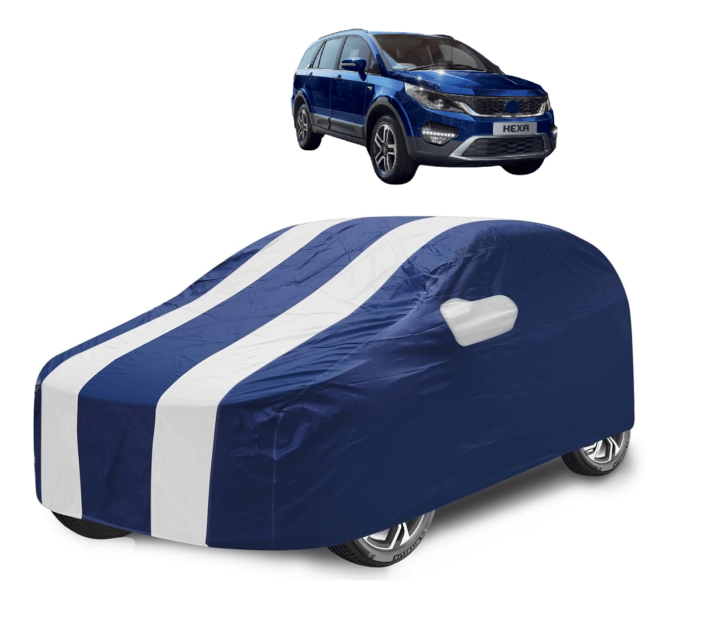     			Auto Hub Car Body Cover for Tata All Car Models With Mirror Pocket ( Pack of 1 ) , White