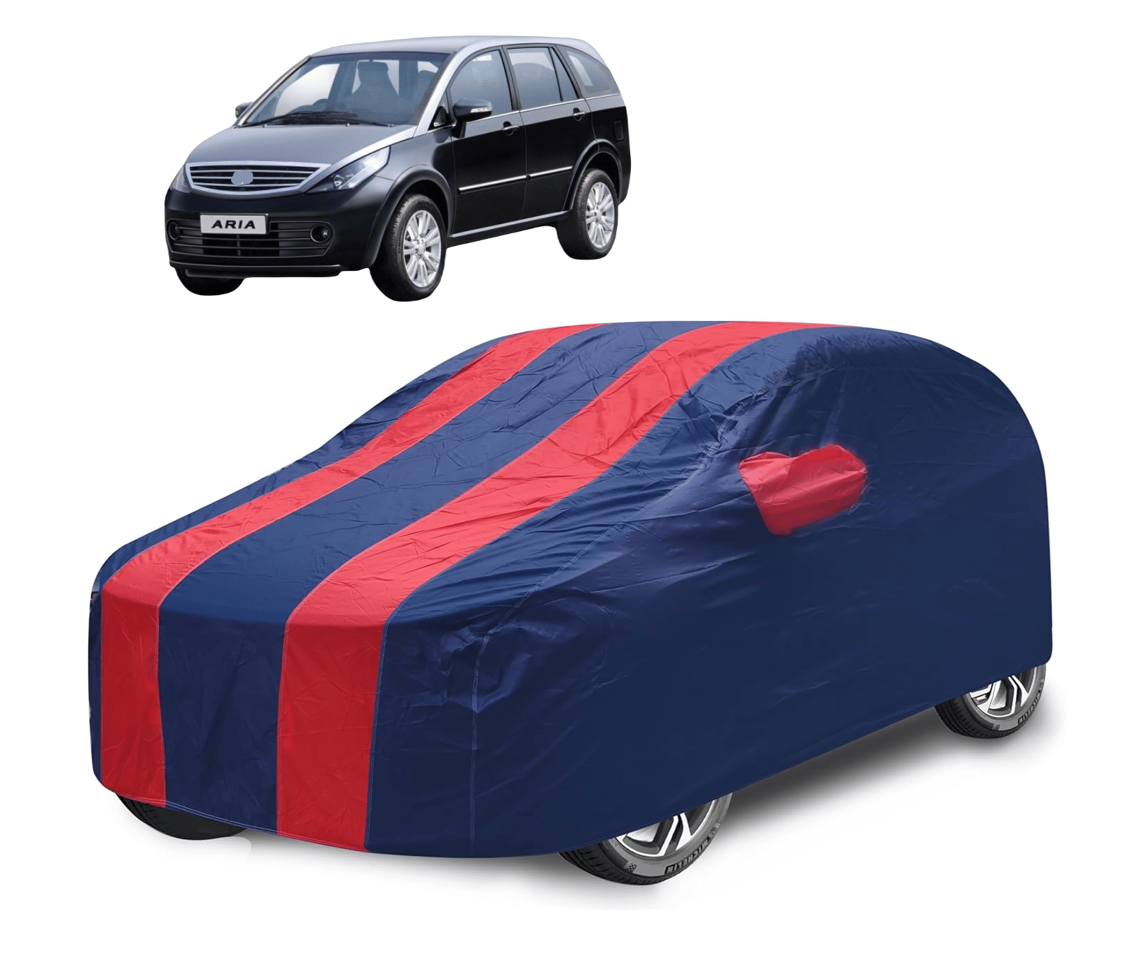 Auto Hub Car Body Cover for Tata All Car Models With Mirror Pocket ( Pack of 1 ) , Red Auto Hub Car Body Cover for Tata All Car Models With Mirror Pocket ( Pack of 1 ) , Red