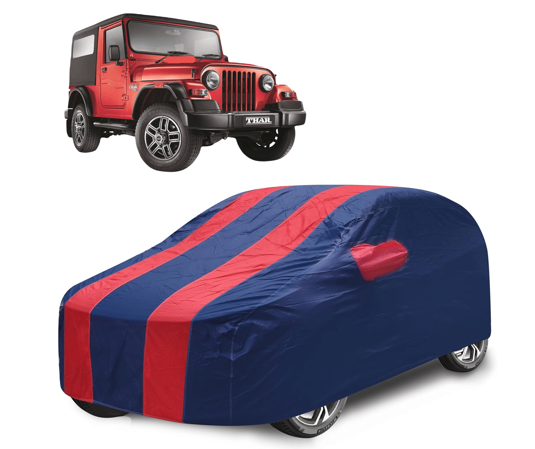 Auto Hub Car Body Cover for Mahindra All Car Models With Mirror Pocket ( Pack of 1 ) , Red     			Auto Hub Car Body Cover for Mahindra All Car Models With Mirror Pocket ( Pack of 1 ) , Red