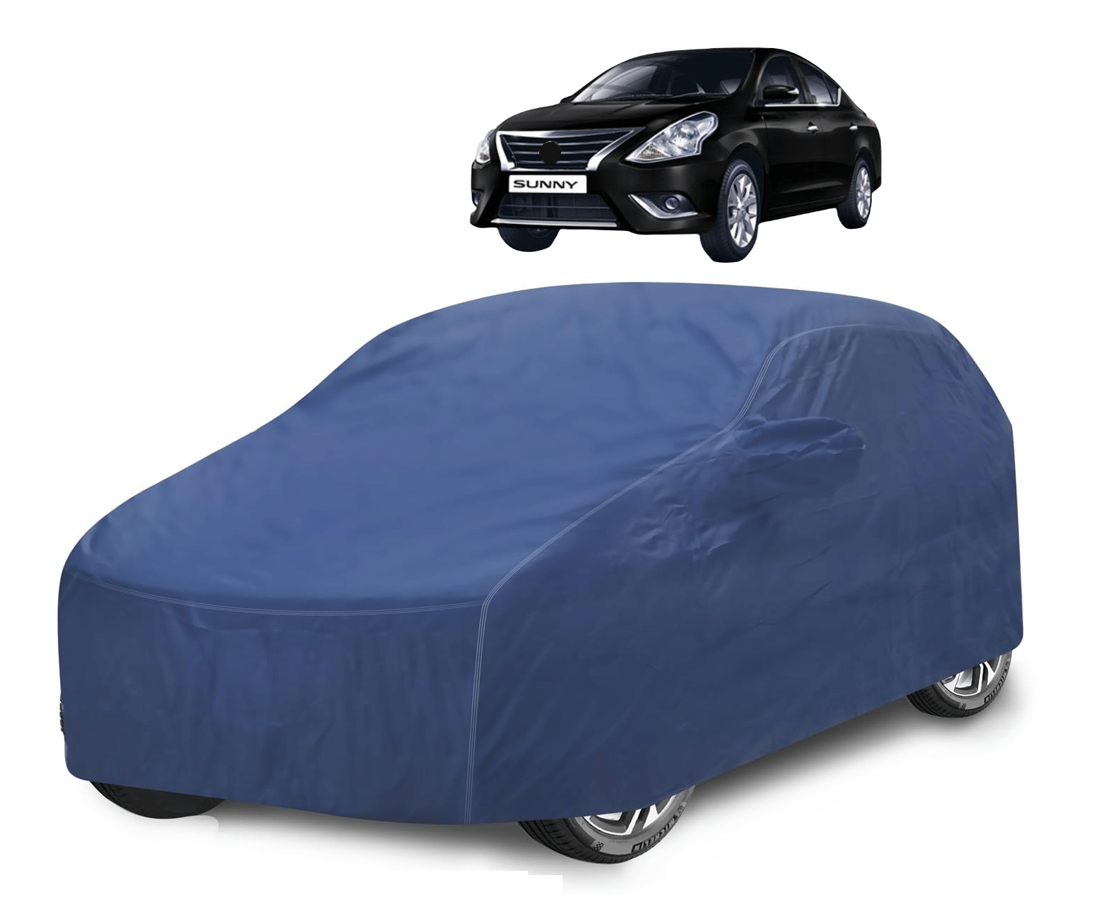 Auto Hub Car Body Cover for Nissan All Car Models With Mirror Pocket ( Pack of 1 ) , Blue     			Auto Hub Car Body Cover for Nissan All Car Models With Mirror Pocket ( Pack of 1 ) , Blue