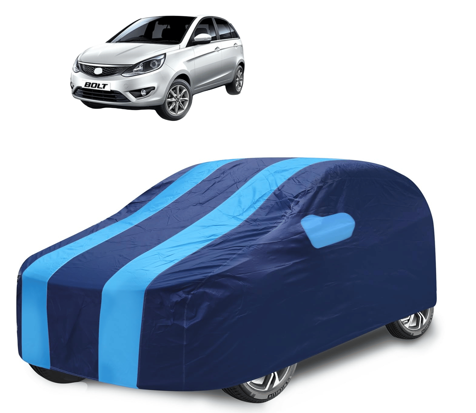 Auto Hub Car Body Cover for Tata All Car Models With Mirror Pocket ( Pack of 1 ) , Blue     			Auto Hub Car Body Cover for Tata All Car Models With Mirror Pocket ( Pack of 1 ) , Blue