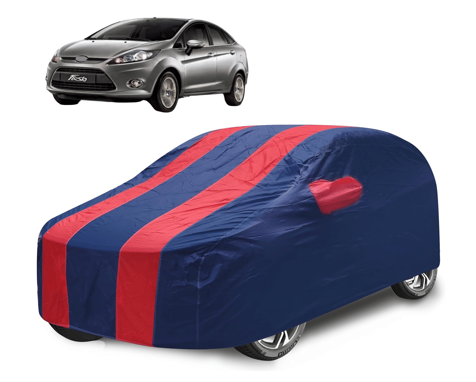 Auto Hub Car Body Cover for Ford All Car Models With Mirror Pocket ( Pack of 1 ) , Red Auto Hub Car Body Cover for Ford All Car Models With Mirror Pocket ( Pack of 1 ) , Red